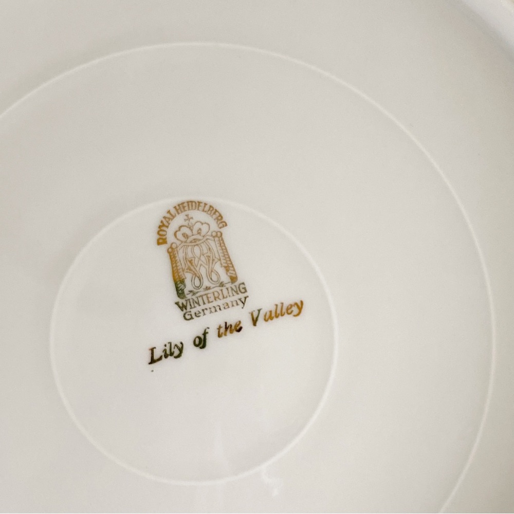 Royal Heidelberg Lily of the Valley Dinner Plate 10" Winterling Germany China - Picture 6 of 6